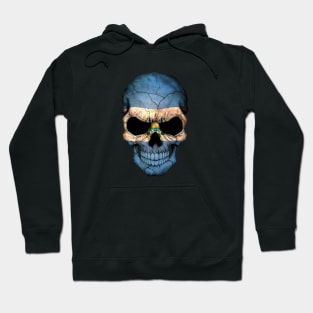 El Salvador Flag Skull Hoodie